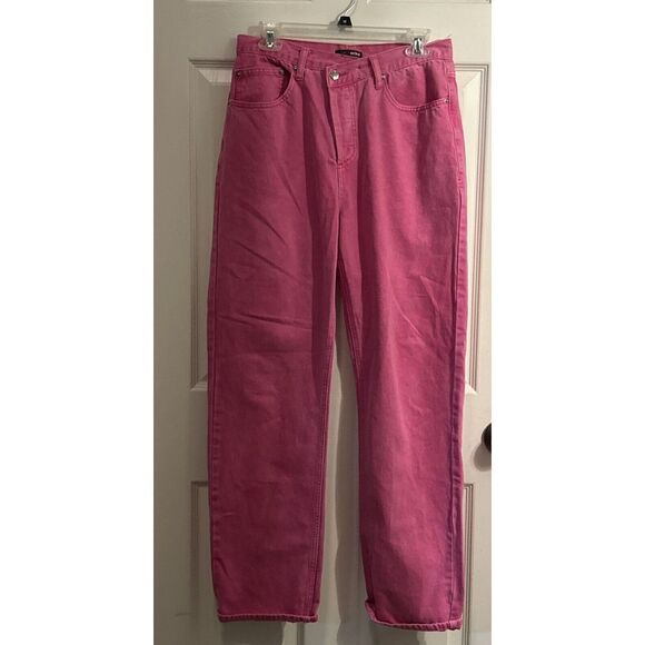 Fashion Nova Denim - Fashion Nova‎ Pink Jeans Size 7 Button Fly Relaxed Fit